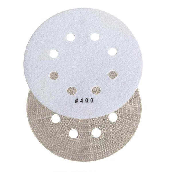 Specialty Diamond 6 Inch 400 Grit Thin Electroplated Dry Pad for Orbital Sanders BRTD6400